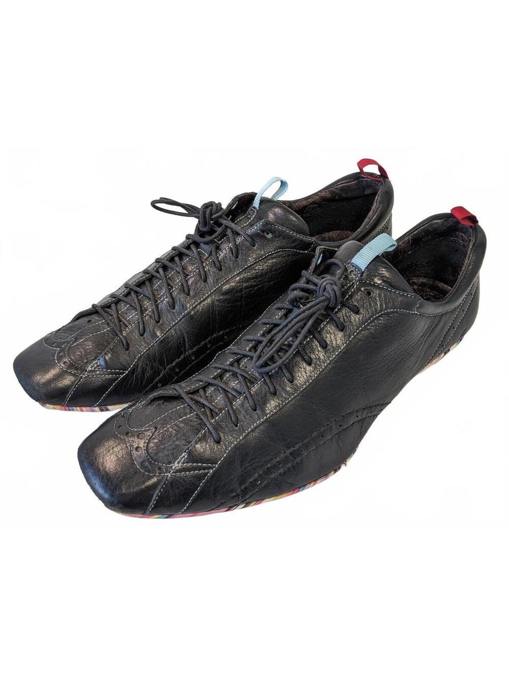 Paul Smith China Sneakers Men Driving Shoes Black Leather 10